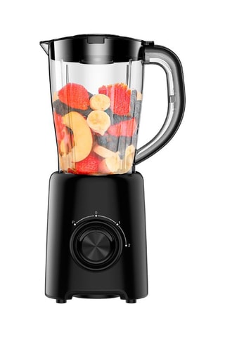 Batidora de vaso - 1,5 l - 500 W - 2 velocidades - Negro