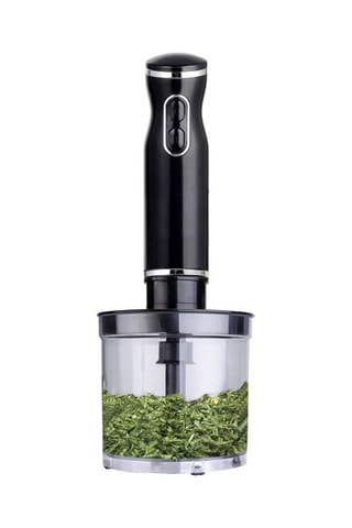Batidora de mano multifunción - 500 ml - 600 W - 2 velocidades - Negro