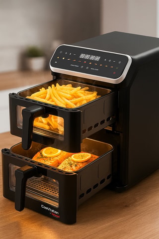 Freidora sin aceite Dual stack - 2600 - 3000 W - 11,2 l