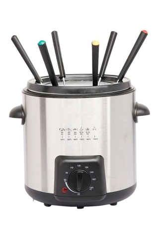 Freidora eléctrica 2 en 1 de acero inoxidable - 840 W