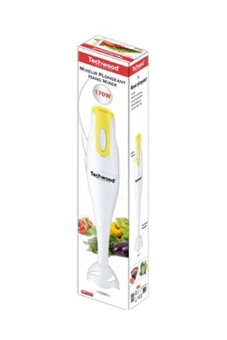 Batidora de mano - 170 W - Blanco y amarillo