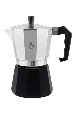 Cafetera italiana - 9 tazas - Negro y gris