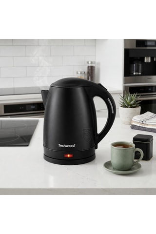 Hervidor de acero inoxidable - 1,8 l - 1350 W - Negro
