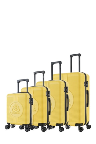 Set de 4 valises Manchester - 47/57/67/76 cm - Jaune