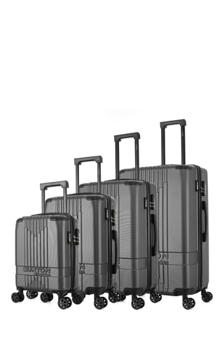 Set de 4 valises London - 47/57/67/76 cm - Gris foncé