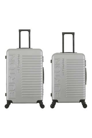 Valise semaine et valise grand volume Oxford (M/L) - 67/76,5 cm - Argenté