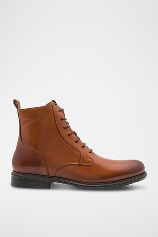 Botas de piel - Marrón