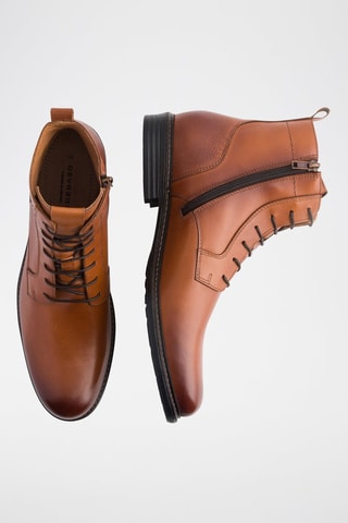 Botas de piel - Marrón