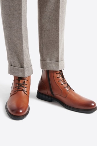 Botas de piel - Marrón