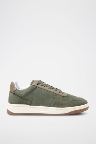 Zapatillas de piel - Caqui
