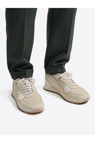 Zapatillas de piel - Beige