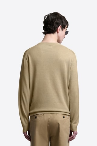 Jersey de algodón orgánico - Beige jaspeado