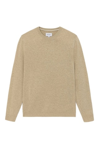 Jersey de algodón orgánico - Beige jaspeado