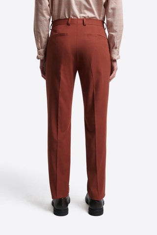 Pantalón slim fit - Rojo teja