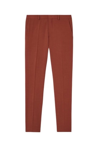 Pantalón slim fit - Rojo teja