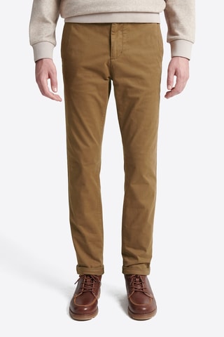 Pantalón chino slim fit de algodón orgánico - Camel