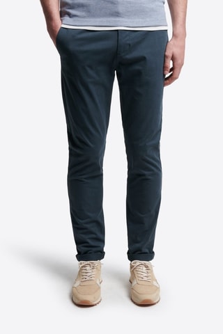 Pantalón chino de algodón orgánico - Azul marino