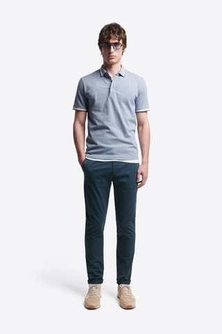 Pantalón chino de algodón orgánico - Azul marino