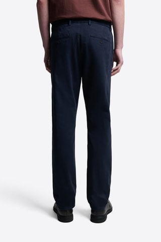 Pantalón chino slim fit de algodón orgánico - Azul marino