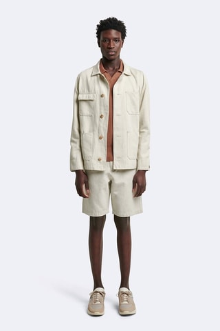 Chaqueta de lino - Beige