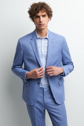 Chaqueta extra slim fit de lana - Lavanda