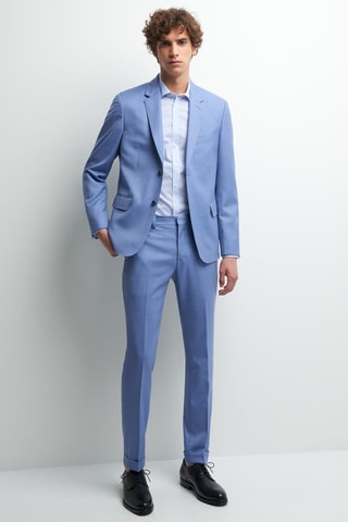 Chaqueta extra slim fit de lana - Lavanda