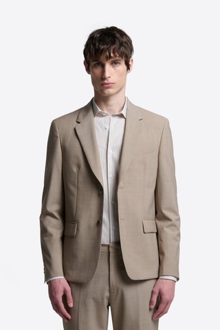 Chaqueta de traje de lana - Beige