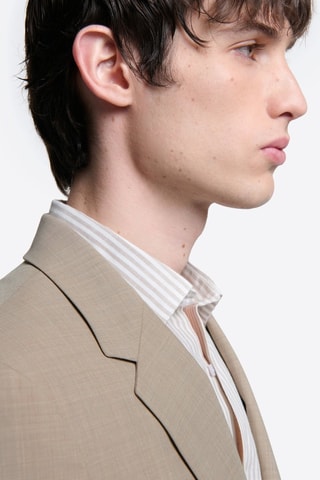 Chaqueta de traje de lana - Beige