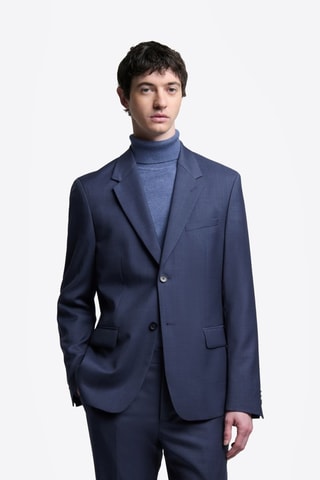 Chaqueta de lana - Azul marino