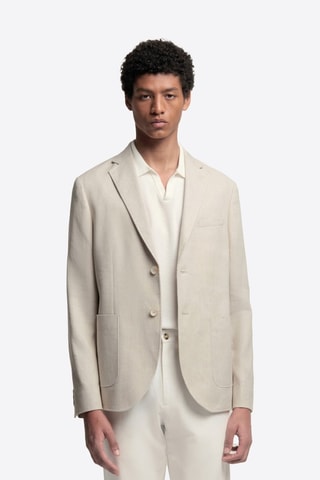 Chaqueta de lino - Beige
