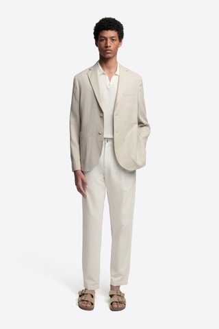 Chaqueta de lino - Beige