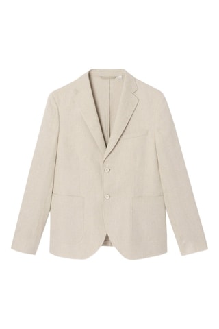 Chaqueta de lino - Beige
