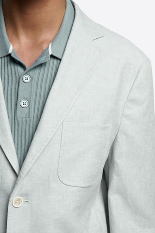 Chaqueta de lino - Celeste