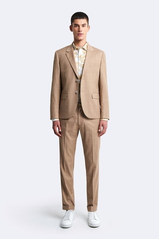 Chaqueta de traje slim fit - Beige