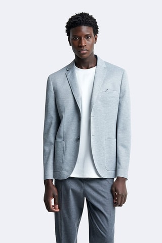 Chaqueta de traje slim fit - Gris