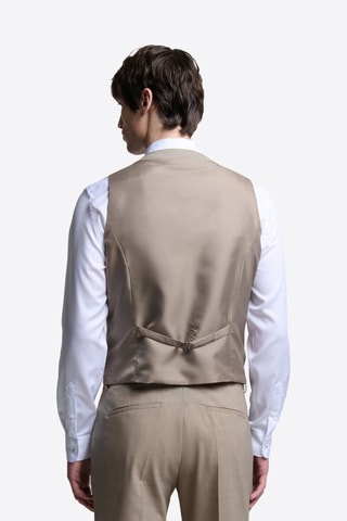 Chaleco de traje de lana - Beige