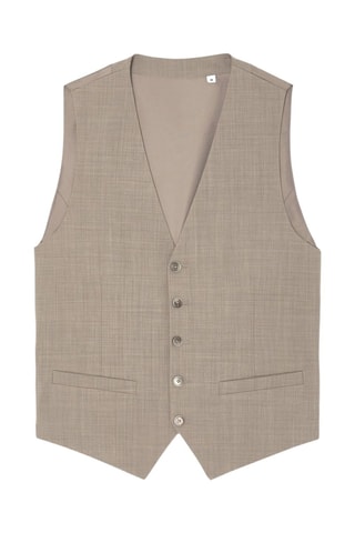 Chaleco de traje de lana - Beige