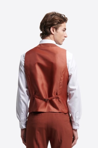 Chaleco de traje - Rojo teja