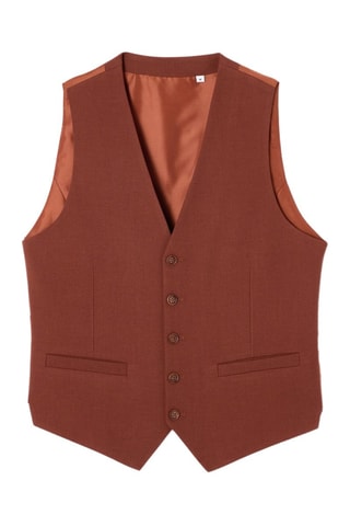 Chaleco de traje - Rojo teja