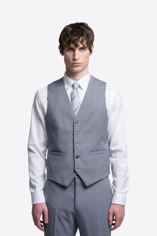Chaleco de traje de lana - Azul marino
