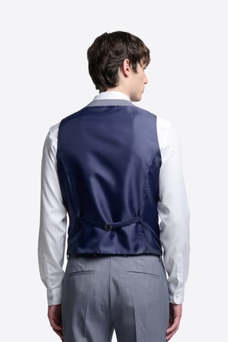 Chaleco de traje de lana - Azul marino