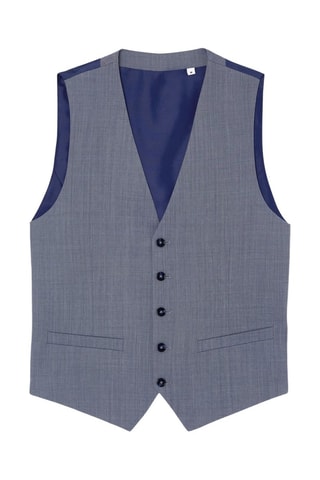 Chaleco de traje de lana - Azul marino
