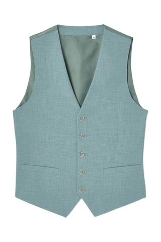 Chaleco de traje - Verde agua