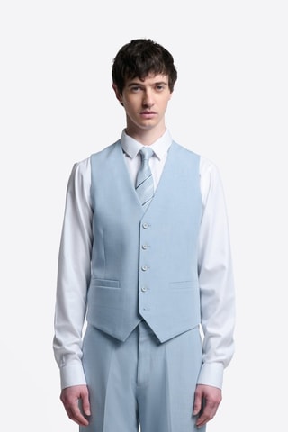 Chaleco de traje - Celeste