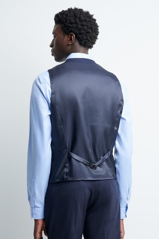 Chaleco de traje de lana - Azul marino