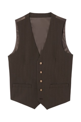 Chaleco de traje - Marrón
