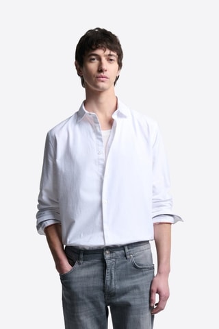 Camisa slim fit - Blanco