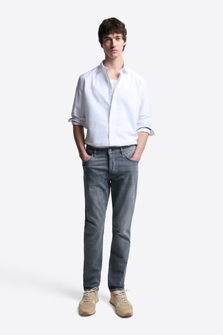 Camisa slim fit - Blanco