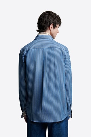 Camisa regular fit - Azul cobalto