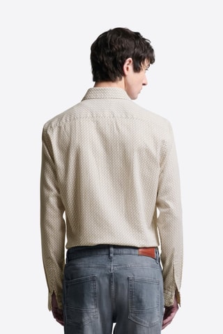 Camisa slim fit - Beige
